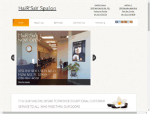 Tablet Screenshot of hairsayspalon.com